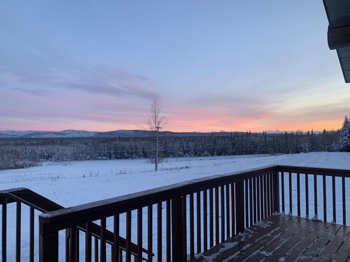 Pleasant Valley Secluded Log Cabin, 30 Min From Chena Hot Springs מראה חיצוני תמונה