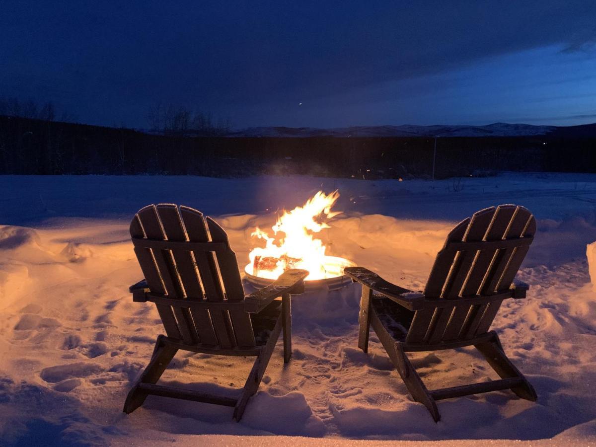 Pleasant Valley Secluded Log Cabin, 30 Min From Chena Hot Springs מראה חיצוני תמונה
